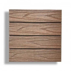 WPC Decking Tile 3D WOOD 30x30cm Brown