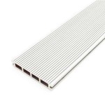 Σανίδα WPC Δαπέδου 2 Όψεων 2,4x14,6x360cm Λευκή-Εκρού