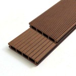 Σανίδα WPC Δαπέδου 2 Όψεων 2,4x14,6x360cm Καφέ Ανοιχτό