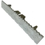 WPC End Cap for Floor Deck Board 2.4x14.6cm Grey Light