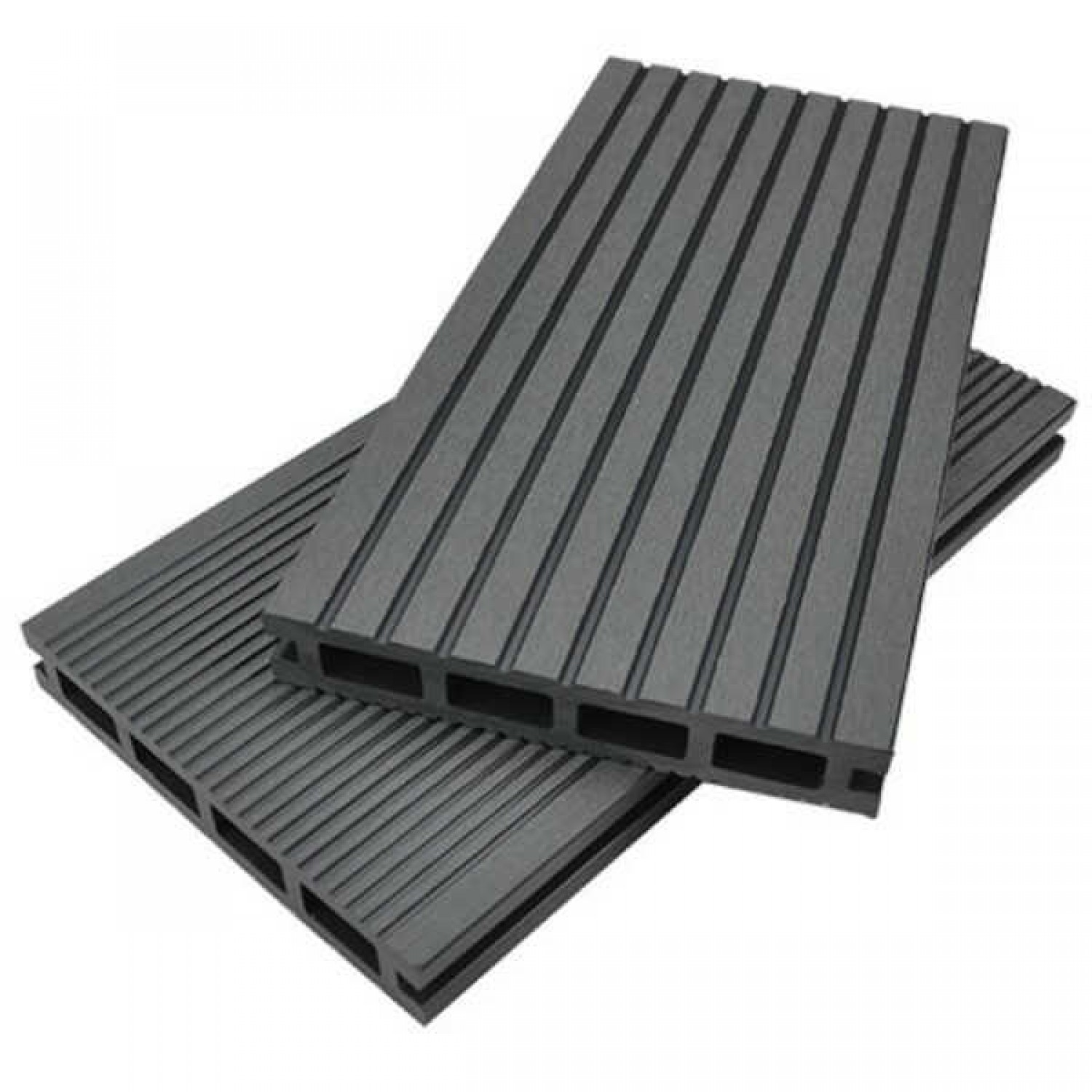 WPC Decking Board 2.5x15x390cm Dark Gray | Kipogeorgiki