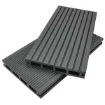 WPC Decking Board 2.5x15x390cm Dark Gray | Kipogeorgiki