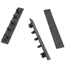 End Caps WPC Dark Gray 2.5 x 15cm | kipogeorgiki.gr