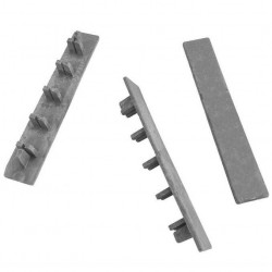 End Caps WPC Grey Light 2.5 x 15cm | kipogeorgiki.gr