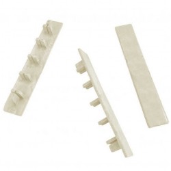 End Caps WPC White - Beige 2.5 x 15cm | kipogeorgiki.gr