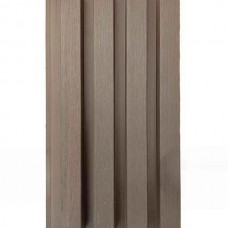 WPC Wall Cladding 3rd Generation Slats Gray Brown 290x17x2.6cm DEDRON (N0008) - Synthetic Panels