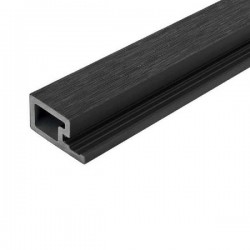 Single Start 3D WPC Profile Trim 2.5x4.9x290cm Dark Grey