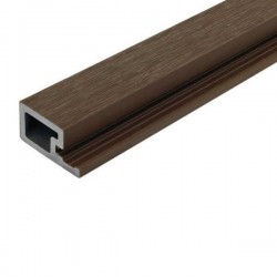 Single Start 3D WPC Profile Trim 2.5 x 4.9 x 290 cm Brown