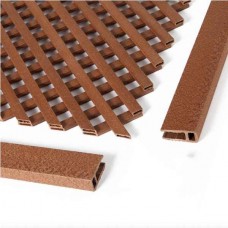 Πλαίσιο-Προφίλ U Καφέ Καφασωτού LOP® 200x4,5x2,2cm Catral - Πλαίσια Ημι-συνθετικών Πάνελς-Καφασωτών