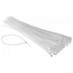 Δεματικά Καλωδίων Πλαστικά 250mmx3,6mm Λευκά (100τμχ) - Ταϊράπ Καλαμωτών-Πανιών