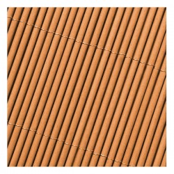Synthetic Lop 1(H)x3m Brown Wicker Look Privacy Screen - Galvanized Wire | Screening Lop 1(H)x3m Brown Wicker Look Privacy Screen Organic Polymer