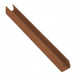 Fixed PVC Brown Trellis 48mm/100(H)x200cm U Shaped Profile Brown H206cm | PVC Trellises