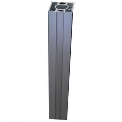 Anodized Aluminum Column Reinforced With Slats 4x4x300cm