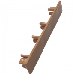 Plastic End Cap for Fencing Deck Board 2cm TEAK (90155)