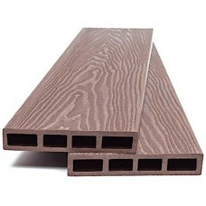 WPC Fencing Board LIGHT BROWN 2x12x360cm 9040 Double Sided