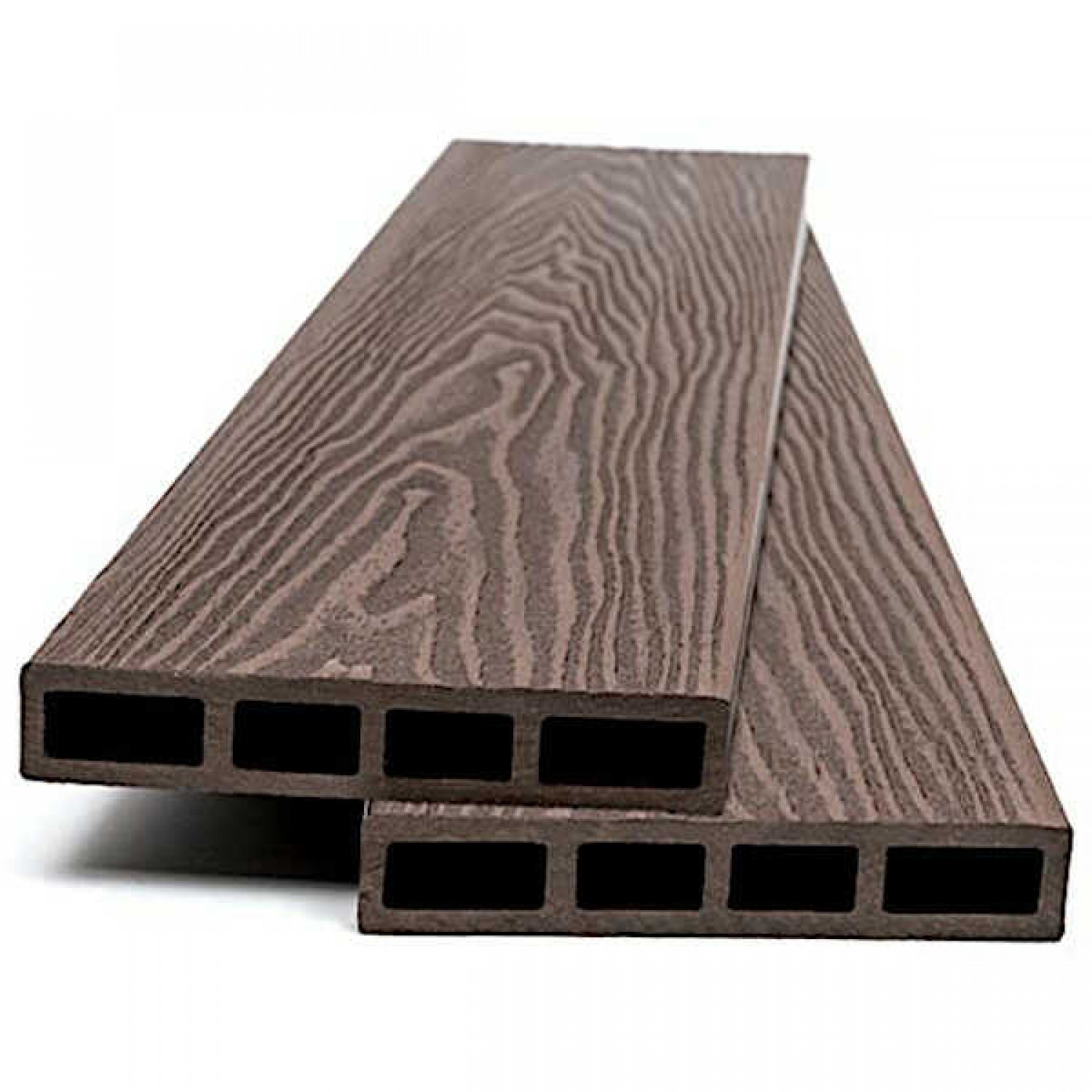 Σανίδα WPC Περίφραξης 2 Όψεων 2x12x360cm DARK BROWN 90110