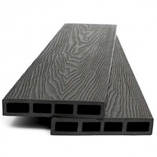 WPC Fencing Board LIGHT GREY 2x12x360cm 90180 Double Sided