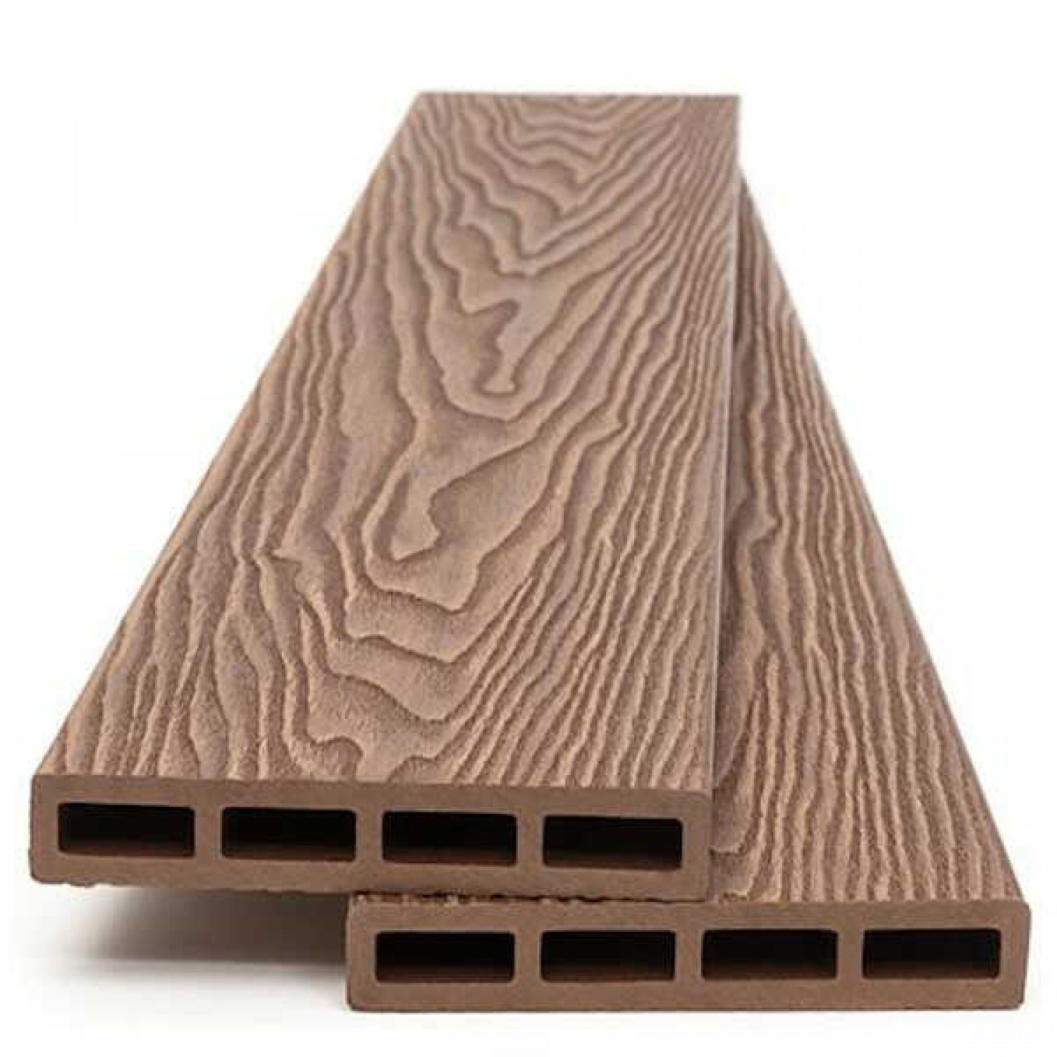 Σανίδα WPC Περίφραξης 2 Όψεων 2x12x360cm TEAK 90155