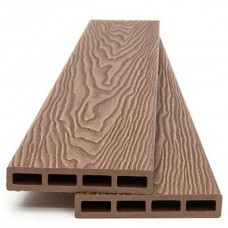 WPC Fencing Board TEAK 2x12x360cm  90155 Double Sided