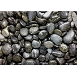 Black Polished Pebble (0,8-1,5cm), (1-2)cm, (2-4)cm, (4-8)cm - 20kg Black Polished Pebble (0,8-1,5/1-2/2-4/4-8cm) - 20kg