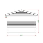 Ξύλινη Αποθήκη Κήπου 296 x 296cm - Λυόμενες Ξύλινες Αποθήκες και Ξύλινα Περίπτερα Κήπων