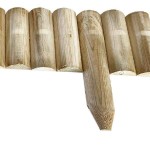 Ξύλινος Χαμηλός Φράχτης Κήπου Καρφωτός Κάθετος 20x105cm - Χαμηλοί Φράχτες Καρφωτοί Κάθετοι-Ξύλινα Ρολ-Μπαρ