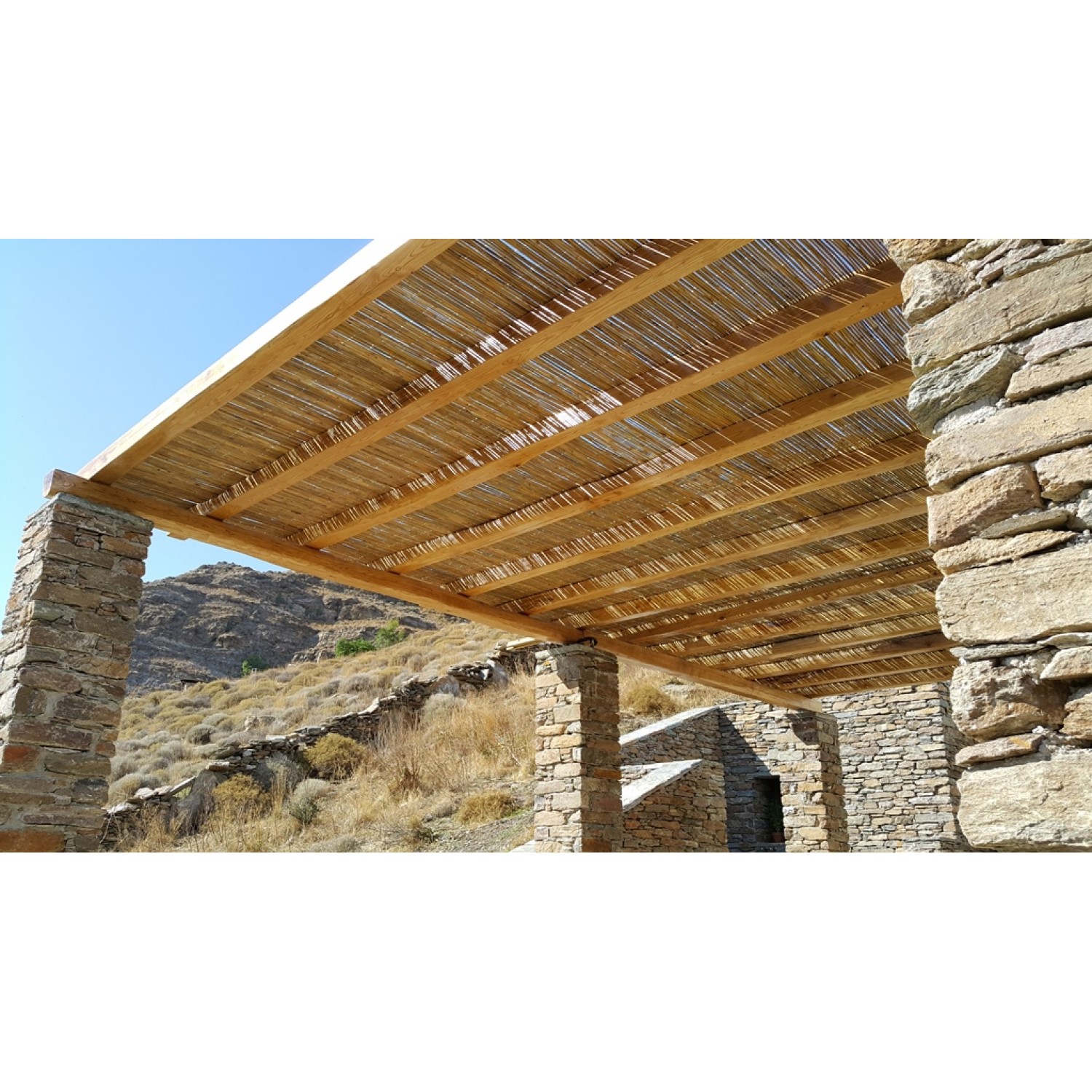 Καλαμωτή Μπαμπού Μασίφ 7-12mm 250(Υ)x300cm
