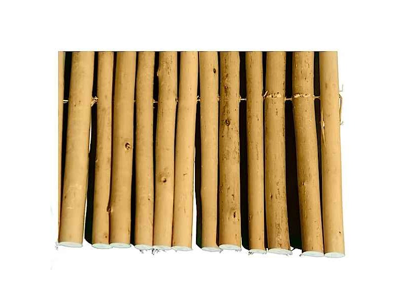 Garden Hazel Fence Roll of Peeled Rods D14-28mm 1.5Hx2m
