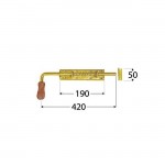 Σύρτης Ιριδίου Πόρτας 420 x 50 x 190mm | Κηπογεωργική