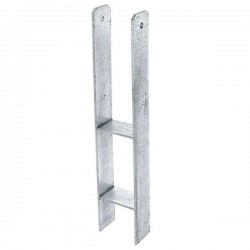 H Post Support Base Νο 10 (10x600mm) Hot Galvanized