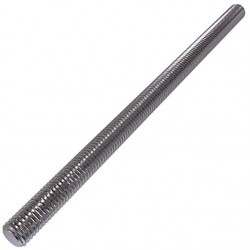ROTHOBLAAS Threaded Rod Ø10mm x 100cm Galvanized DIN 975 - Threaded Rods for Timber