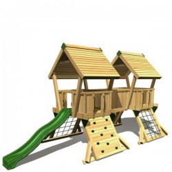 Επαγγελματική Παιδική Χαρά Q4 Ξύλινη 7,4x3,1x4m