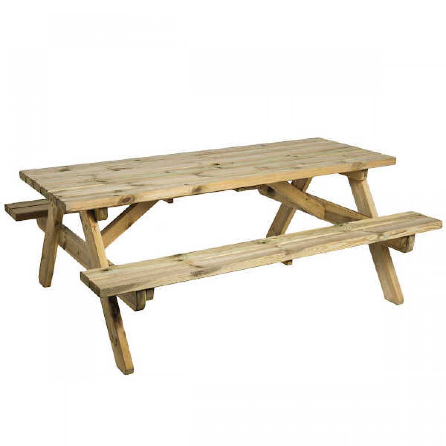 Wooden Outdoor Garden Picnic Table Irida 180x144cm Wooden Outdoor Garden Picnic Table Irida 180x144cm