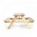 Ξύλινος Παιδικός Πάγκος Πικ Νικ-Τραπέζι 119x47x(Υ)51cm - Παιδικοί Πάγκοι & Τραπέζια