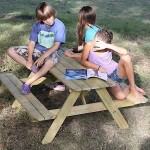 Ξύλινος Παιδικός Πάγκος Πικ Νικ-Τραπέζι 119x47x(Υ)51cm - Παιδικοί Πάγκοι & Τραπέζια