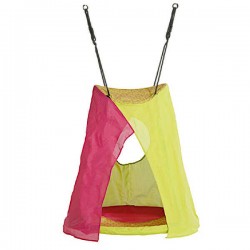 Παιδική Κούνια Σκηνή-Αιώρα Ροζ Κίτρινη 103,7x110cm KBT