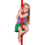 KBT Children’s Metal Fireman’s Red Pole (H)250cm - Poles & Slides for Gliding-Climbing