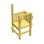 Slide Platform Module 75x75x150(H)cm KBT-Blue Rabbit