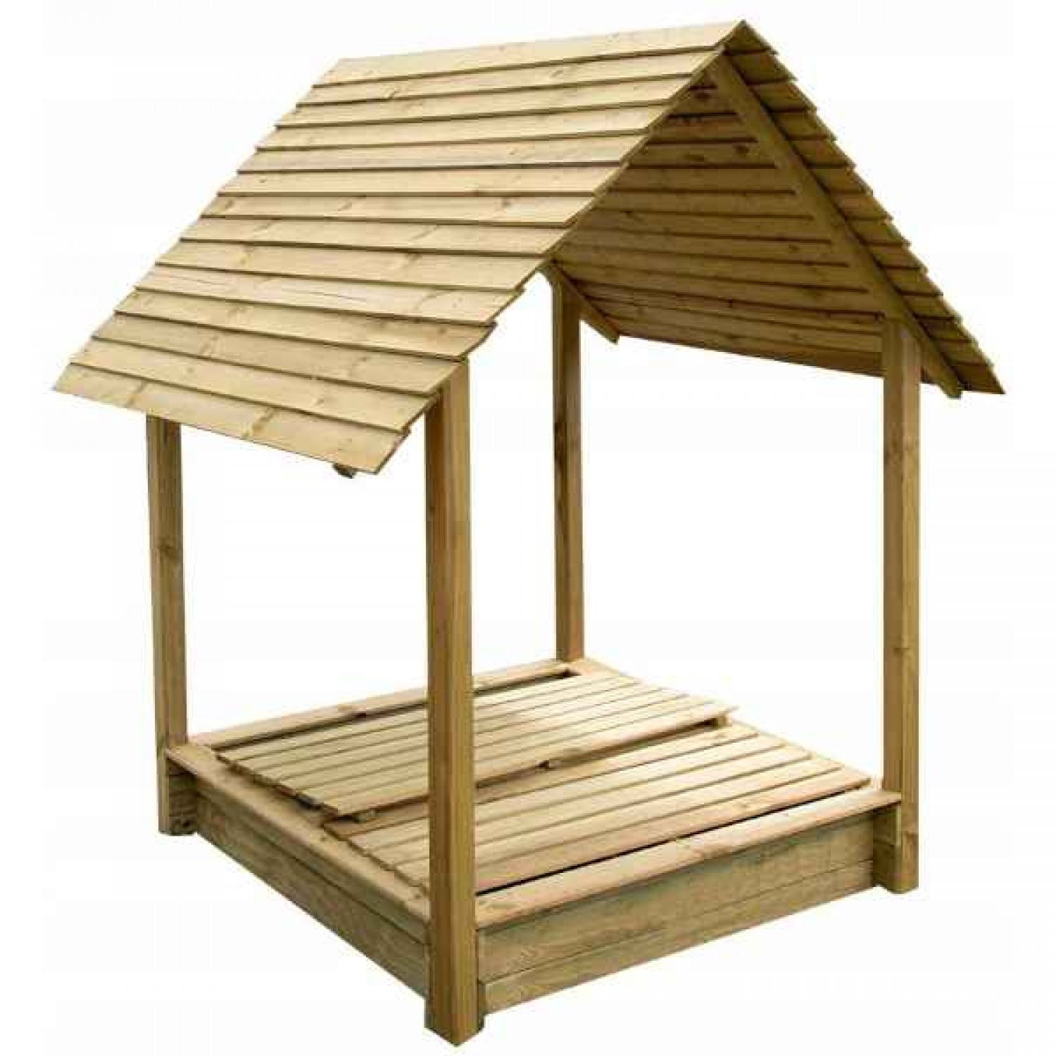Parkland Sandpit by Pine Pressure Treated Wood 150x140x(H)180cm - Playground Equipment