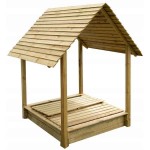 Parkland Sandpit by Pine Pressure Treated Wood 150x140x(H)180cm - Playground Equipment