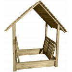 Parkland Sandpit by Pine Pressure Treated Wood 150x140x(H)180cm - Playground Equipment