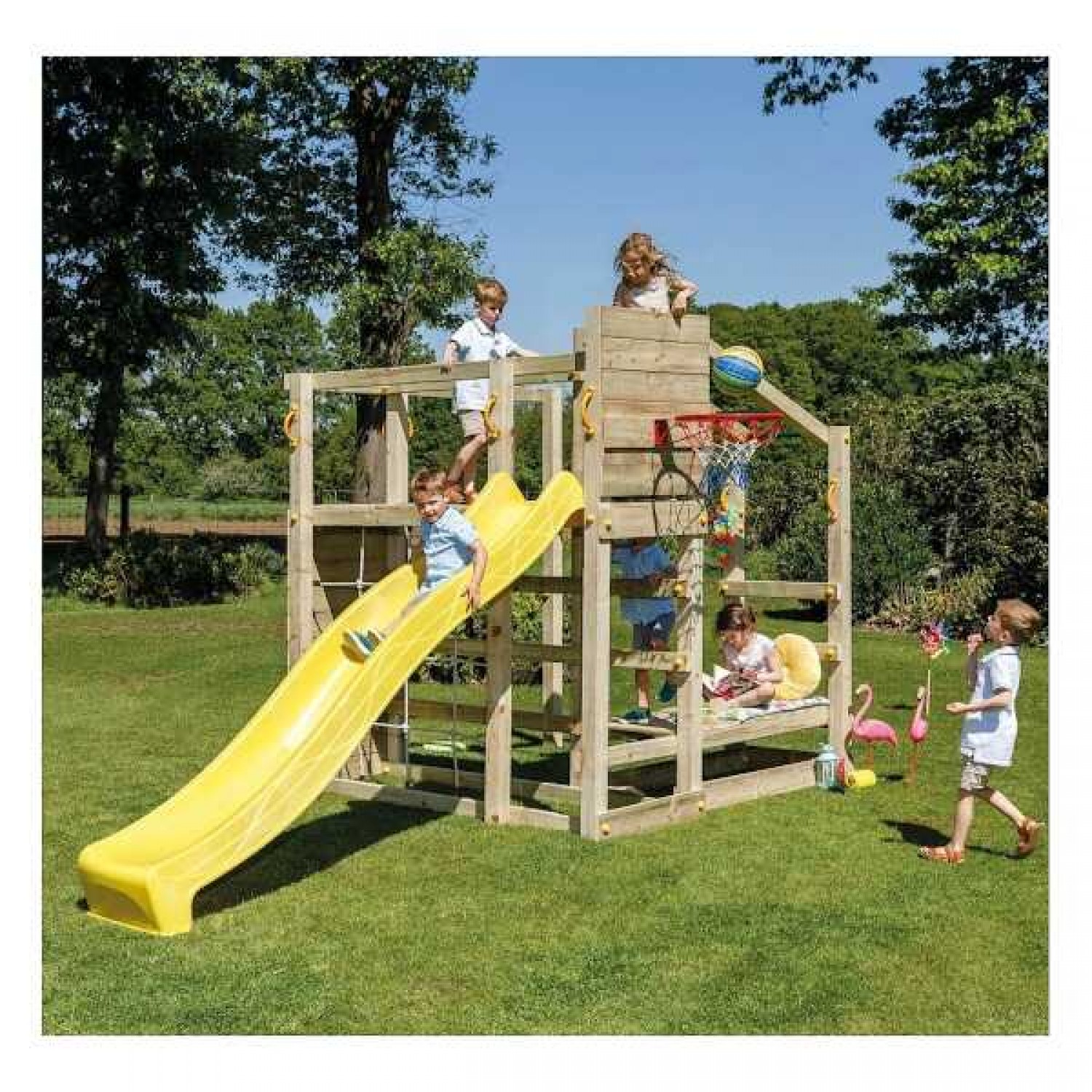 Crossfit Playground Tower Set - Slide Height 150cm
