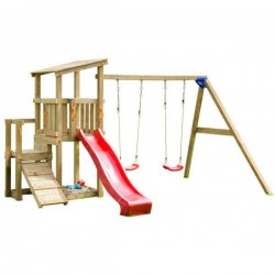 Cascade Wooden Tower 90cm - with Swing | Wooden Children's Toys & Constructions Cascade Wooden Tower 90cm - with Swing | kipogeorgiki.gr