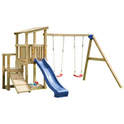 Cascade Wooden Tower 120 cm - with Swing | Wooden Children's Toys & Constructions Cascade Wooden Tower 120 cm - with Swing | kipogeorgiki.gr