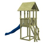 Παιδικός Ξύλινος Πύργος Bleu Rabbit Kiosk με Ύψος Τσουλήθρας 150 cm | kipogeorgiki.gr