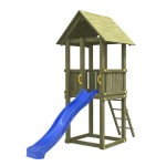 Παιδικός Ξύλινος Πύργος Bleu Rabbit Kiosk με Ύψος Τσουλήθρας 150 cm | kipogeorgiki.gr