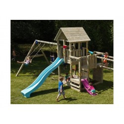 Ξύλινος Παιδικός Πύργος Penthouse με Προέκταση - Ύψος Τσουλήθρας 150 cm | kipogeorgiki.gr