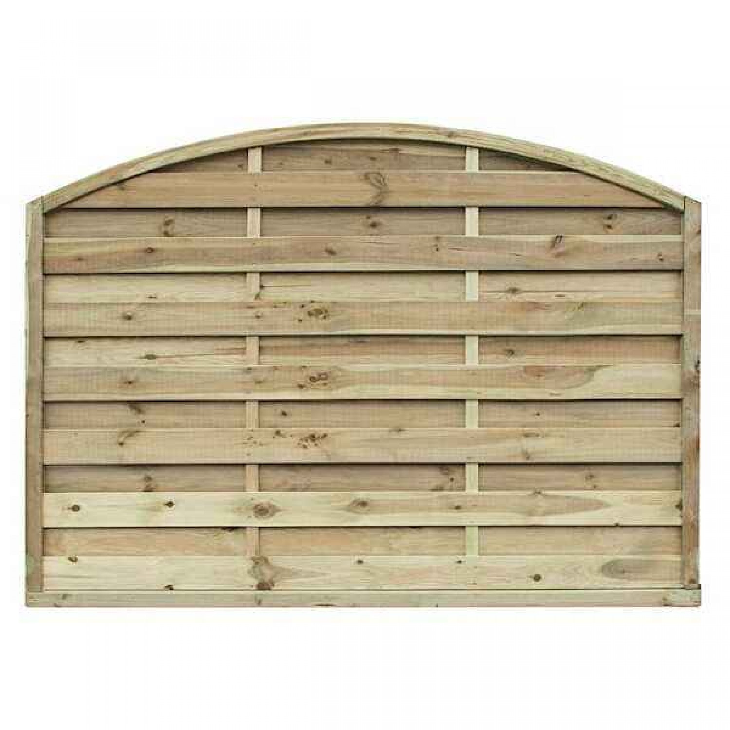 Wooden Blind Panel Convex 120(H) x 180cm - Slatted Fence Panel