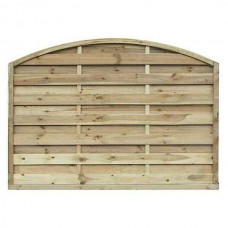Wooden Blind Panel Convex 120(H) x 180cm - Slatted Fence Panel