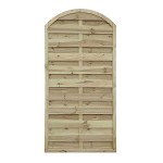 BliWooden nd Panel Convex 180(H) x 90cm - Slatted Fence Panel Blind Panel Convex 180(H) x 90cm - Profile Panels